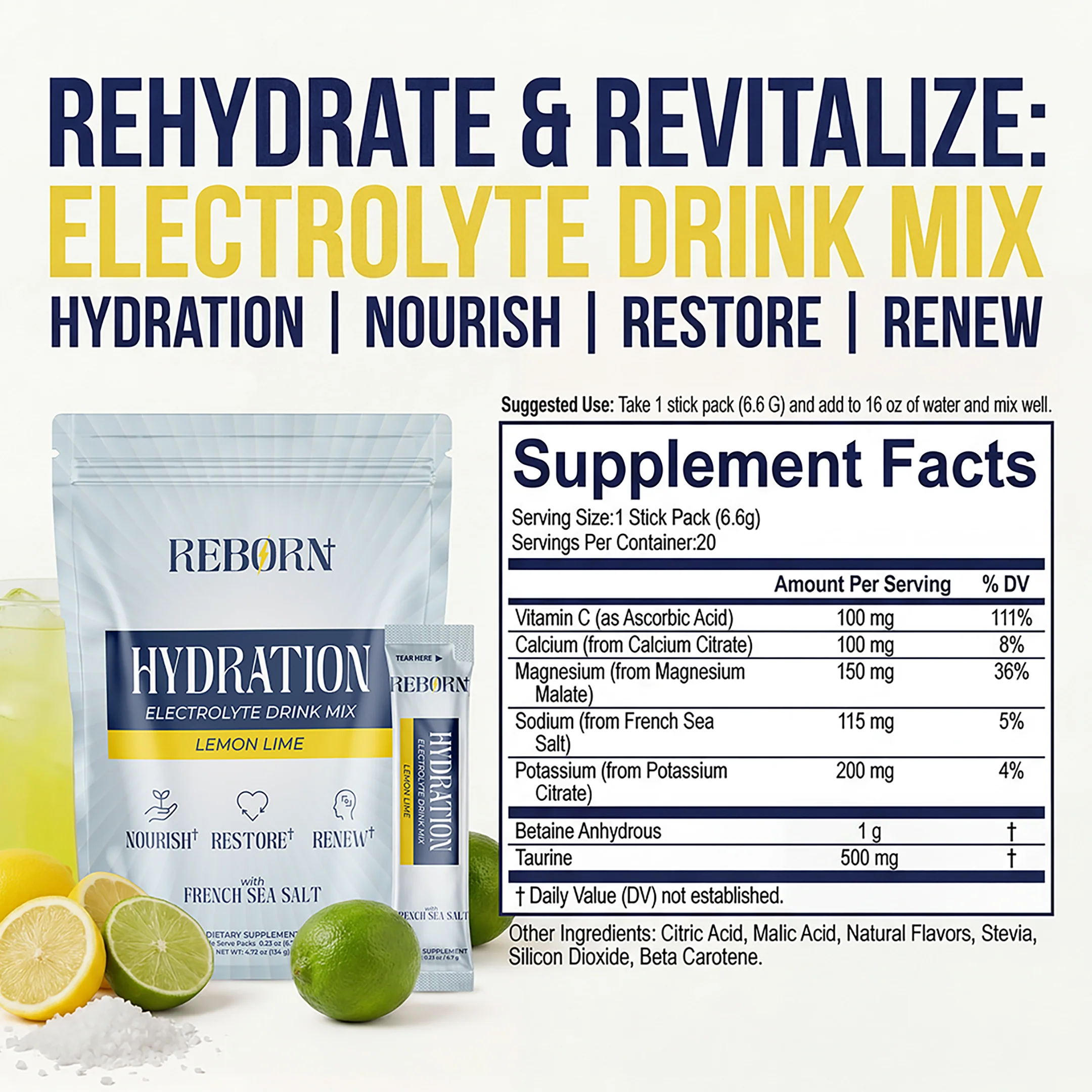 Hydration Electrolyte Drink Mix - Image 3